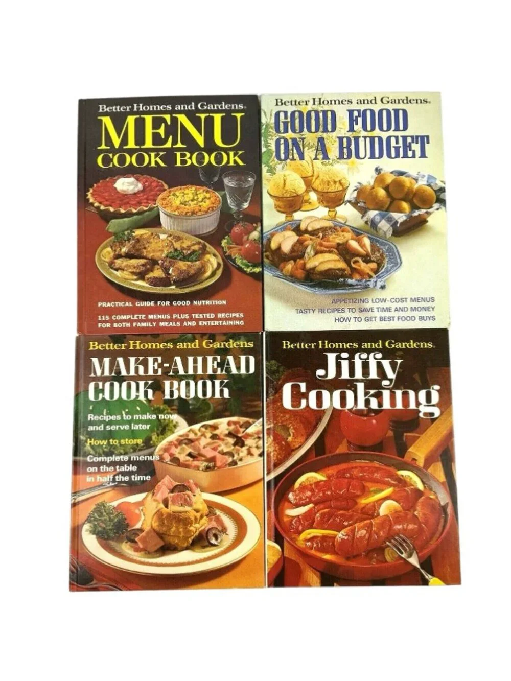 Better Homes & Gardens Cookbook Set Of 4 Budget Friendly Make Ahead Fast Meals